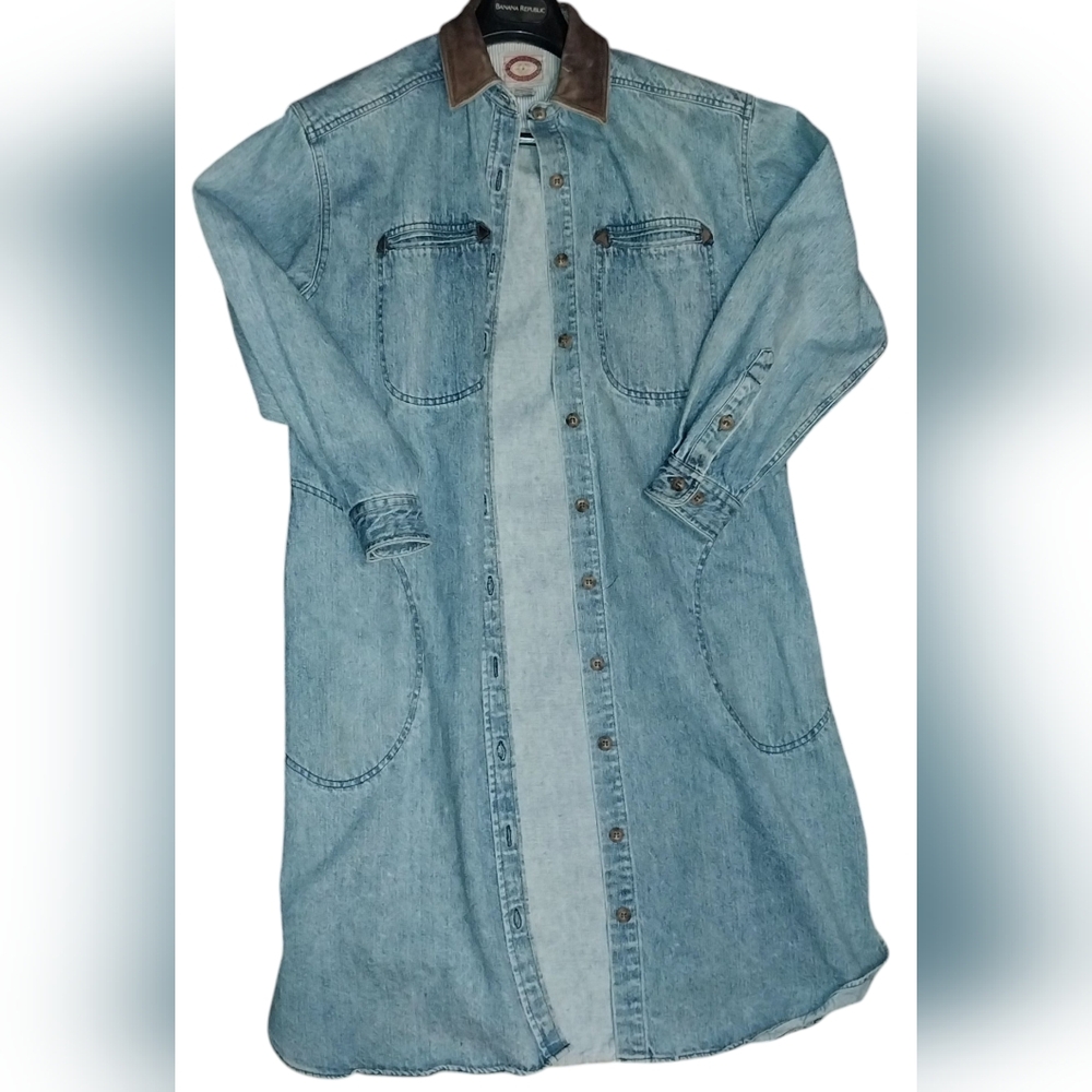 Rare Vintage Banana Republic denim duster  jacket